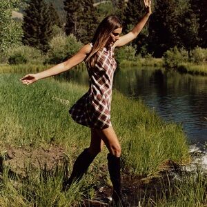 NWOT Doen Alamere Dress in Norfolk Plaid